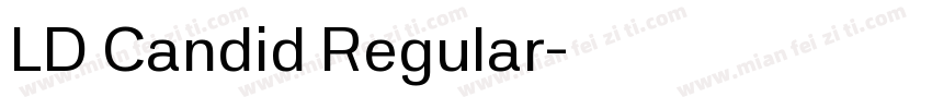 LD Candid Regular字体转换